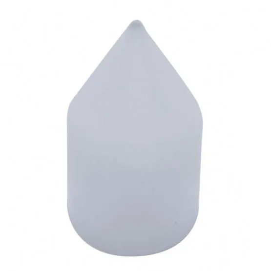 1 1/8" x 2 13/16" Chrome Plastic Spike Nut Cover - Push-On (10 Pack)