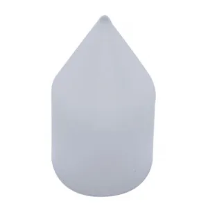 1 1/8" x 2 13/16" Chrome Plastic Spike Nut Cover - Push-On (10 Pack)