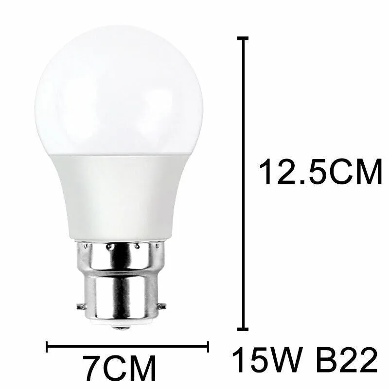 10 PCS 220V 15W LED Radar Sensor Motion Bulb E27 B22 | Smart Security Light Globe Bulb