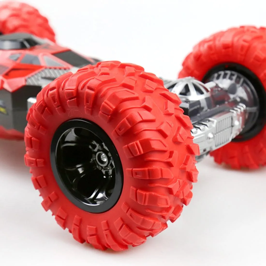 33cm Red 2.4GHz Double-Sided Twisted Off-Road RC Toy Car | For Kids