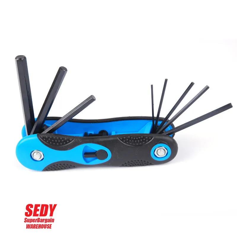 3x Folding Torx Key | Hex Key | Ball End Allen Key Set | Tools Wrench Spanner Opener