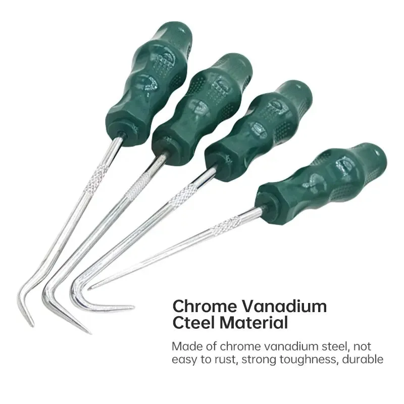 4pcs 160mm Car Oil Seal Screwdrivers Set Gasket Puller Remover Pick Hooks Multifunction Tools