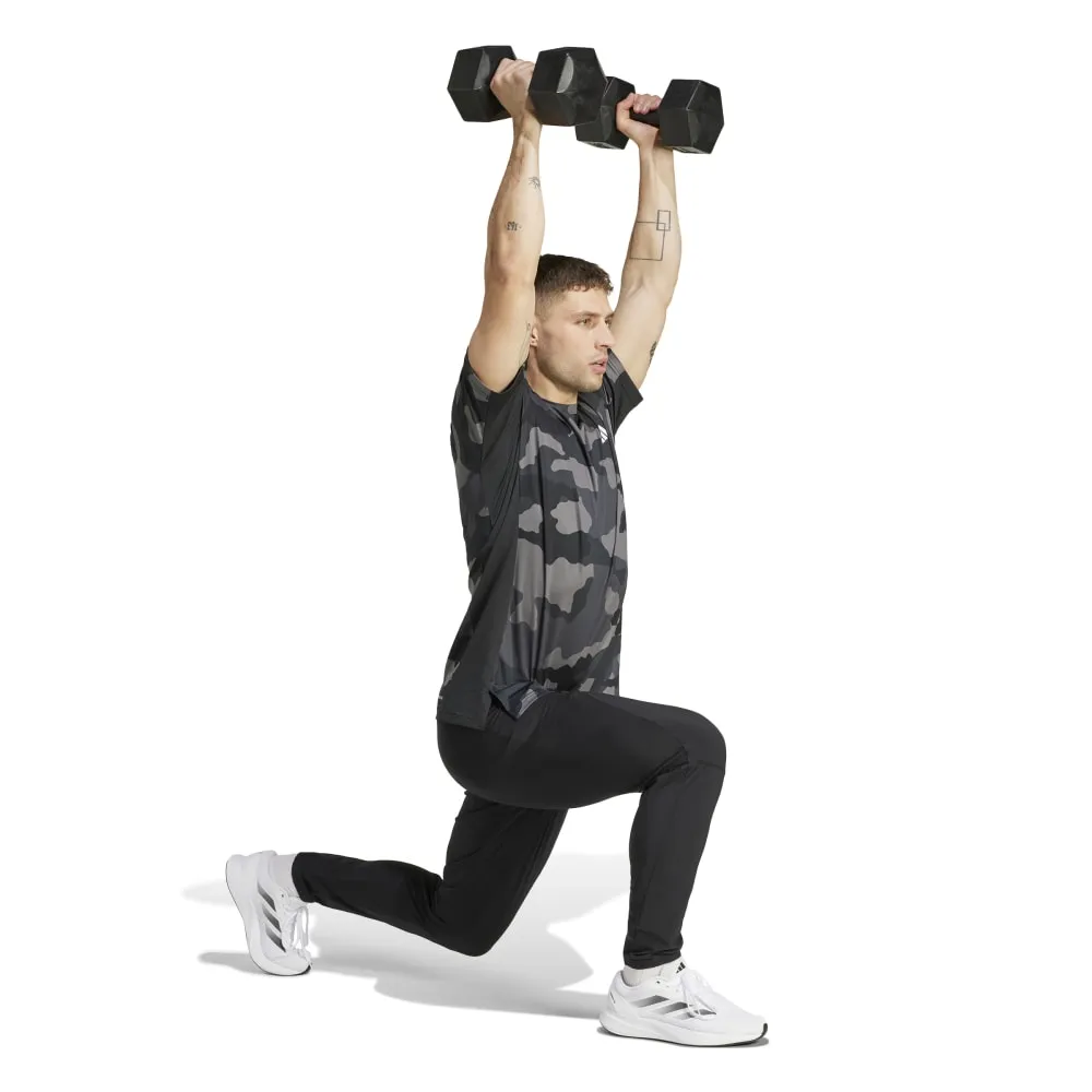 adidas Train Essentials Camo Allover Print Men's Tee