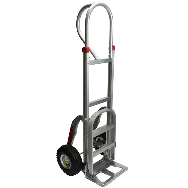 Aluminum Stair Climbing Hand Truck w/ Pneumatic Wheels