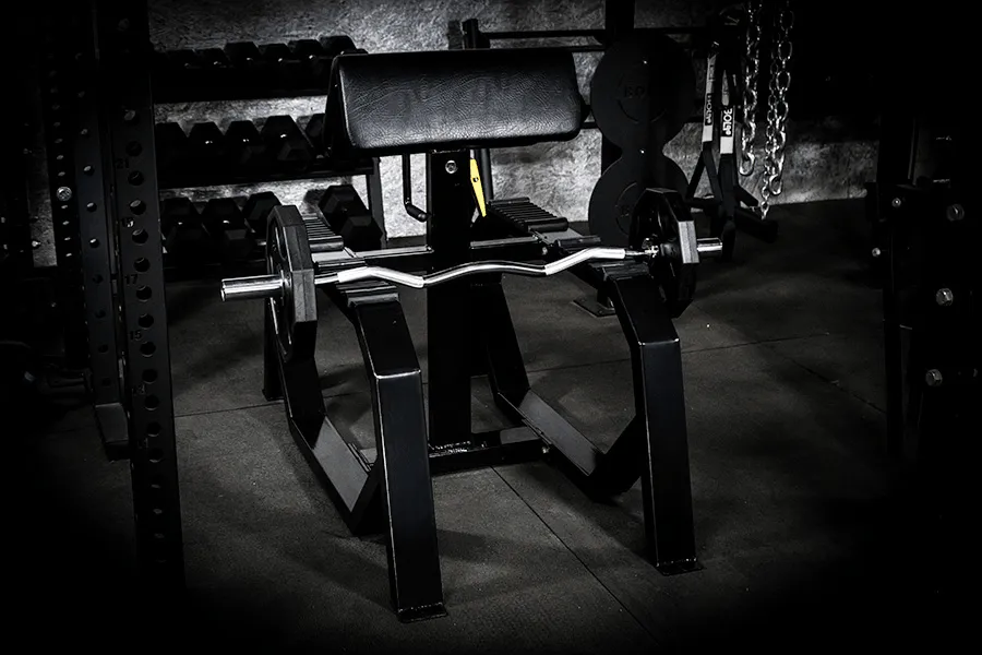 ARTILLERY STANDING PREACHER ARM CURL BENCH
