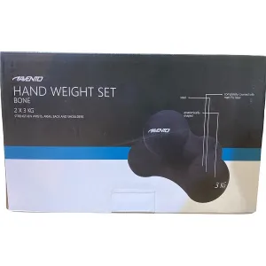 Avento pair of Dumbbells 2x3Kg 42DC-BLK