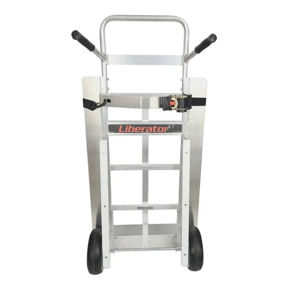 B&P Liberator XT Extra Wide Hand Truck - 12in Nose Plate - Wings - Stair Climbers
