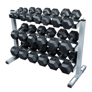 Body-Solid 5-50lb 3 Tier Dumbbell Rack