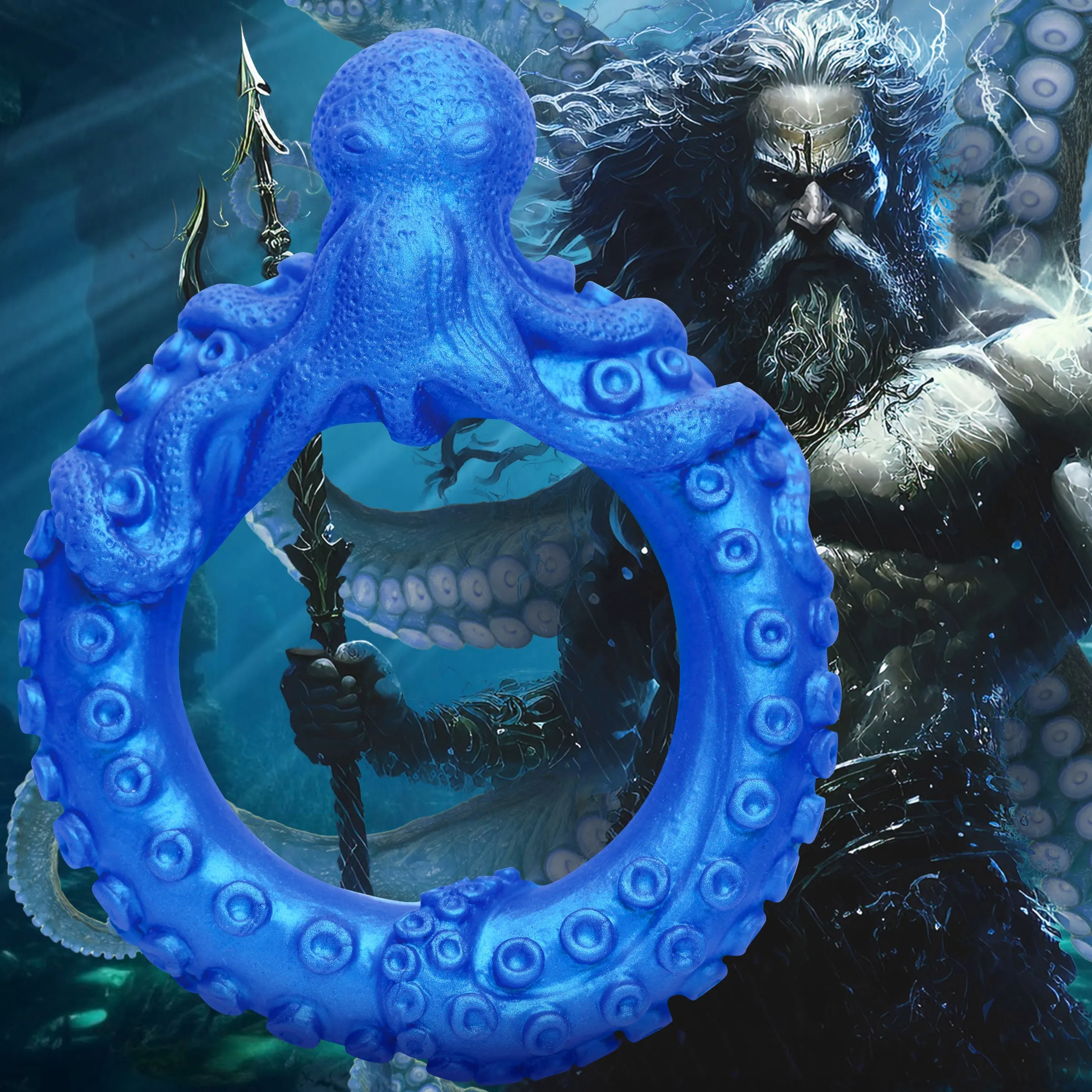 Creature Cocks Poseidons Octo Ring Blu