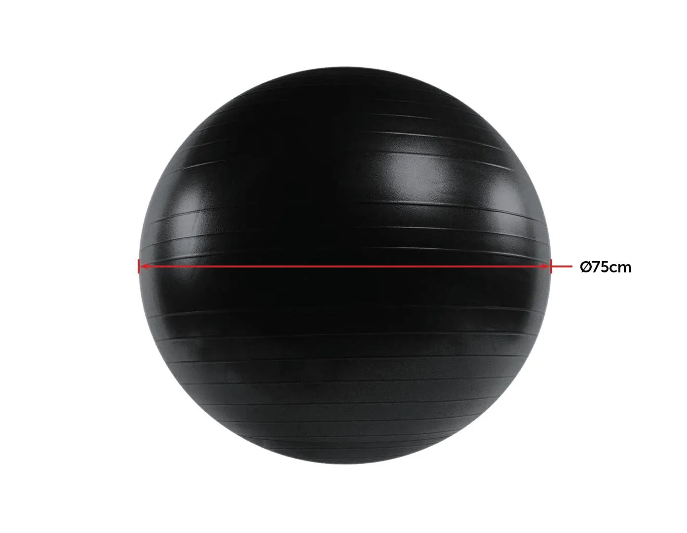 Durable 75cm Stability Ball with Pump, Manual - 900kg Rated
