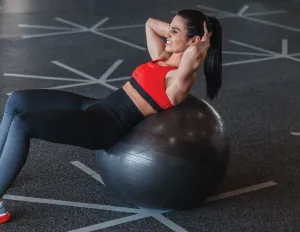 Durable 75cm Stability Ball with Pump, Manual - 900kg Rated