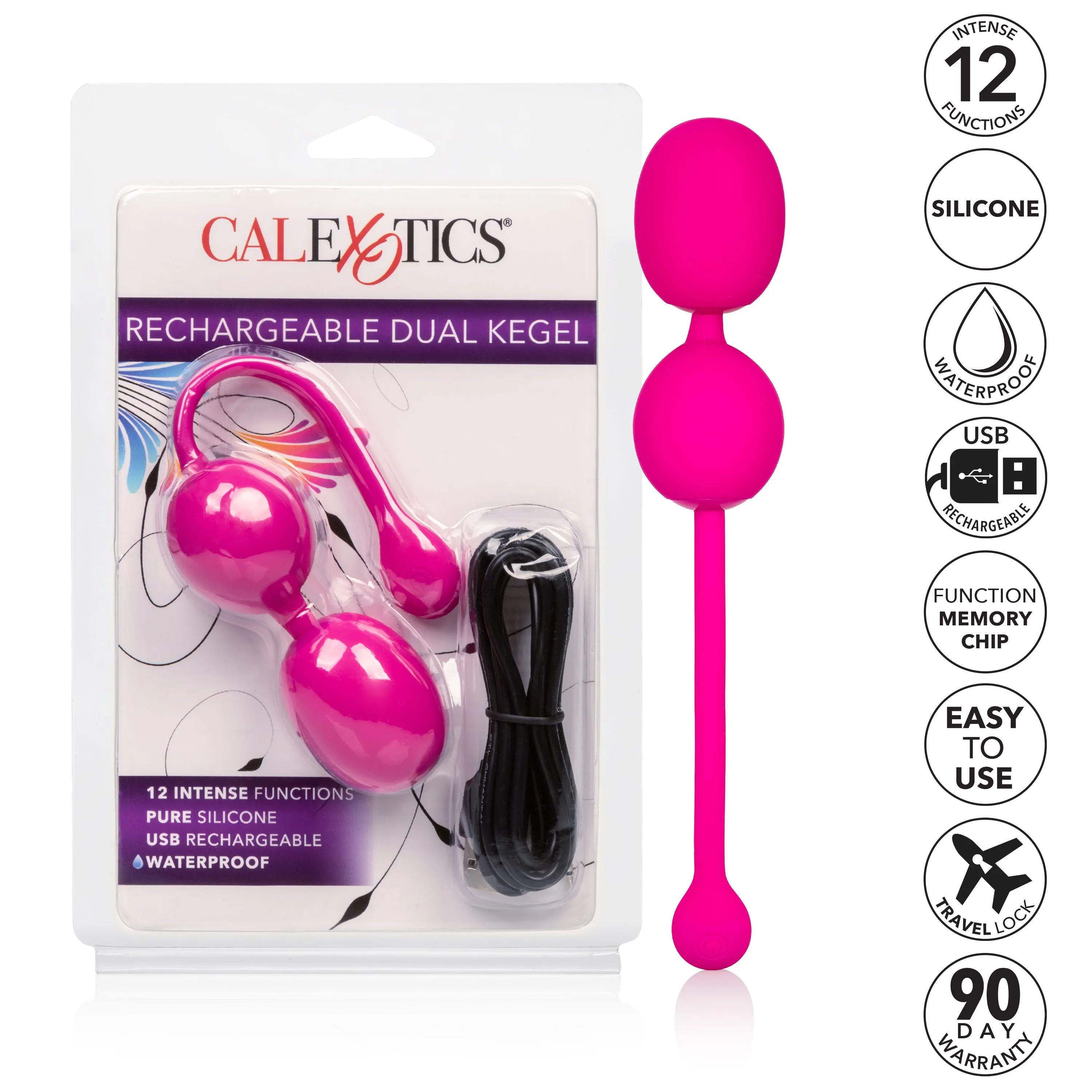 Eco-Friendly Rechargeable Kegel Buddy with 12 Fun Functions