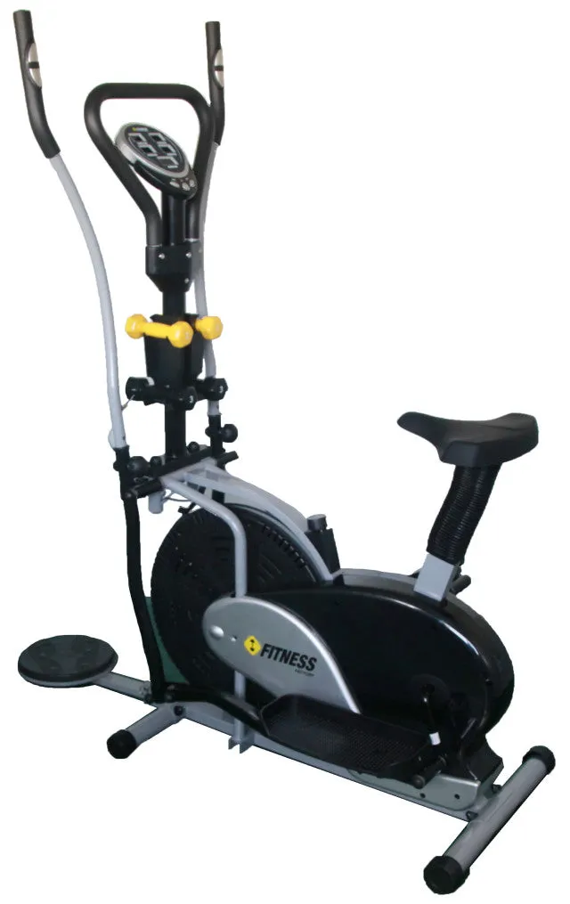 Fitness Factory Orbitrac With Dumbbells And Twister Fitness Elliptical Black