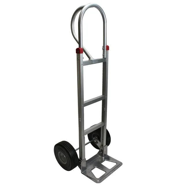 Foam Fill Tire Aluminum Dolly Hand Truck with Vertical Loop Handle