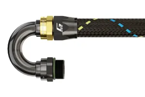 GReddy ORB male 180 DEG Swivel Hose End(s) - Black / Gold anodized - (12810618 12810818 12811018 12811218)