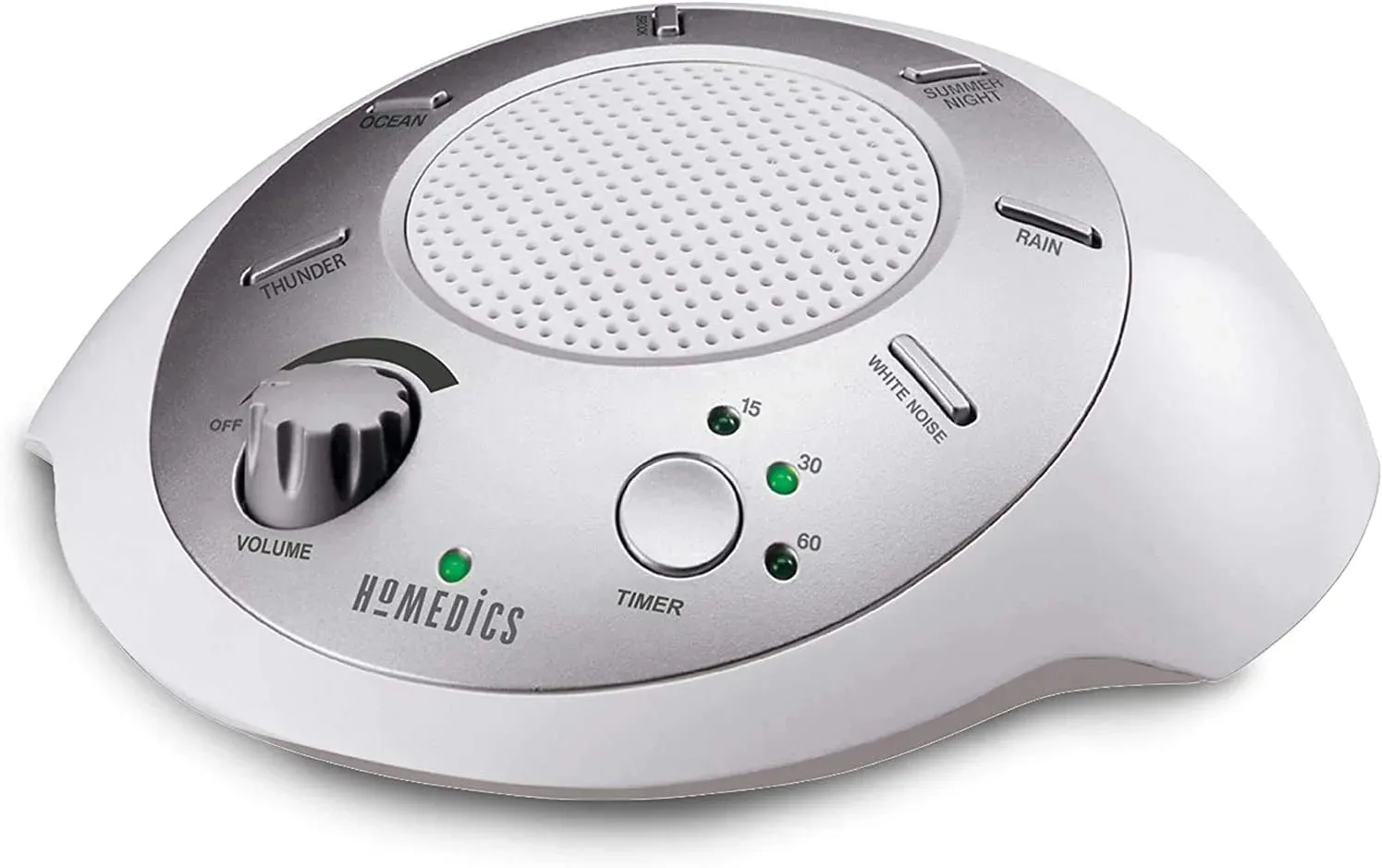 Homedics Sound Spa and White Noise  Machine, 6 Relaxing Nature Sounds, Sound Therapy for Home, Office, Nursery