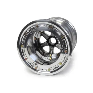 Keizer 27 Spline Beadlock Wheel - 10 x 12 in - 6.000 in Backspace - Polished