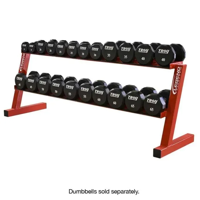 Long Two-Tier Hex Head Dumbbell Rack 3118 Legend