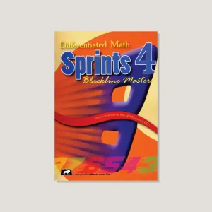 Math Sprints Blackline Master 4 - Permanently Out of Stock