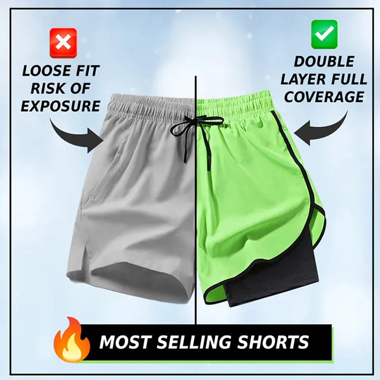 Men's and women's quick-drying sports shorts