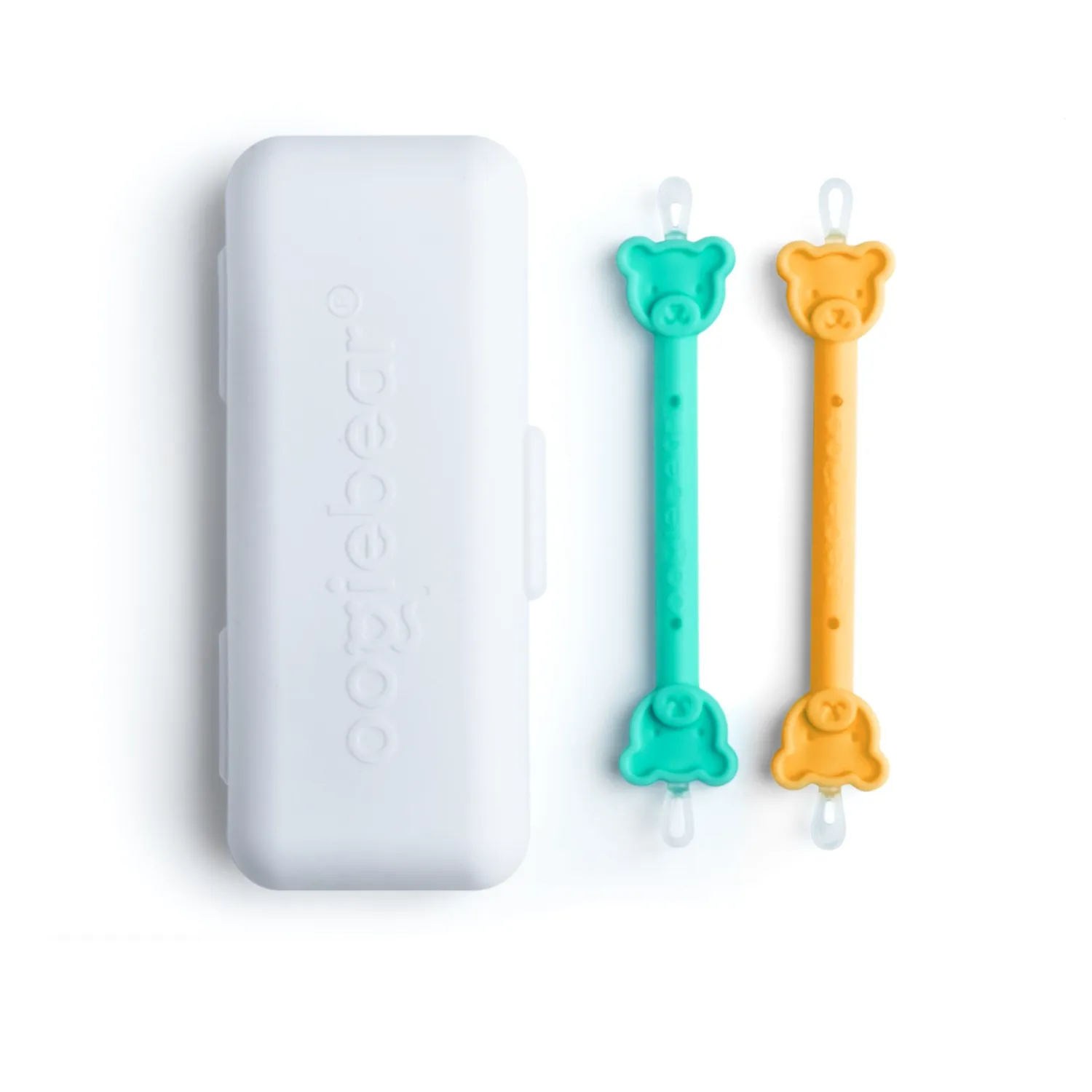 Oogiebear Booger   Ear Tool - 2pk Orange   Seafoam with Case
