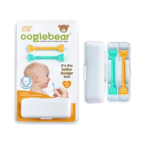 Oogiebear Booger   Ear Tool - 2pk Orange   Seafoam with Case