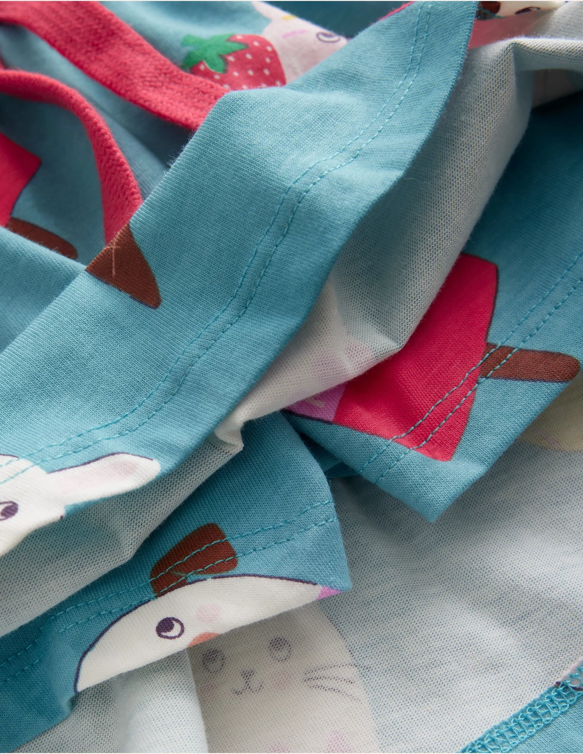Printed Jersey Skort-Aqua Sea Ice Cream