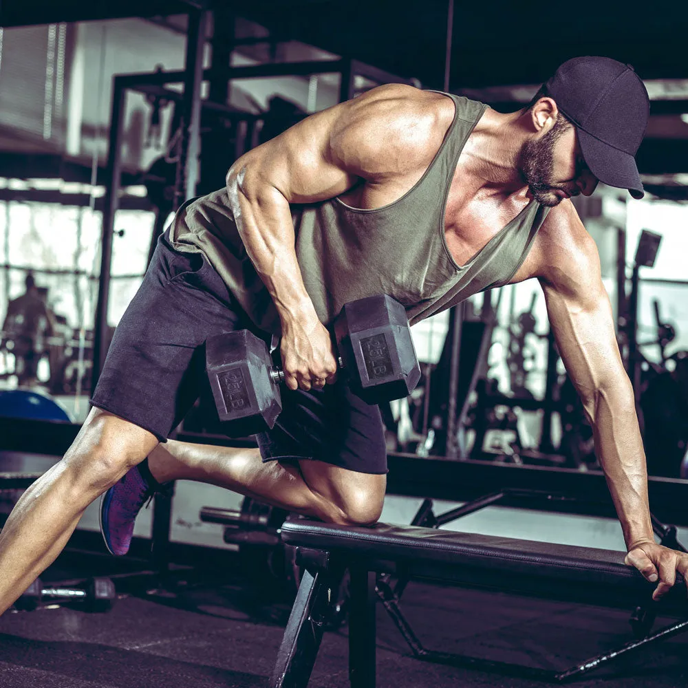 RitFit Rubber Hex Dumbbells Pairs and Sets