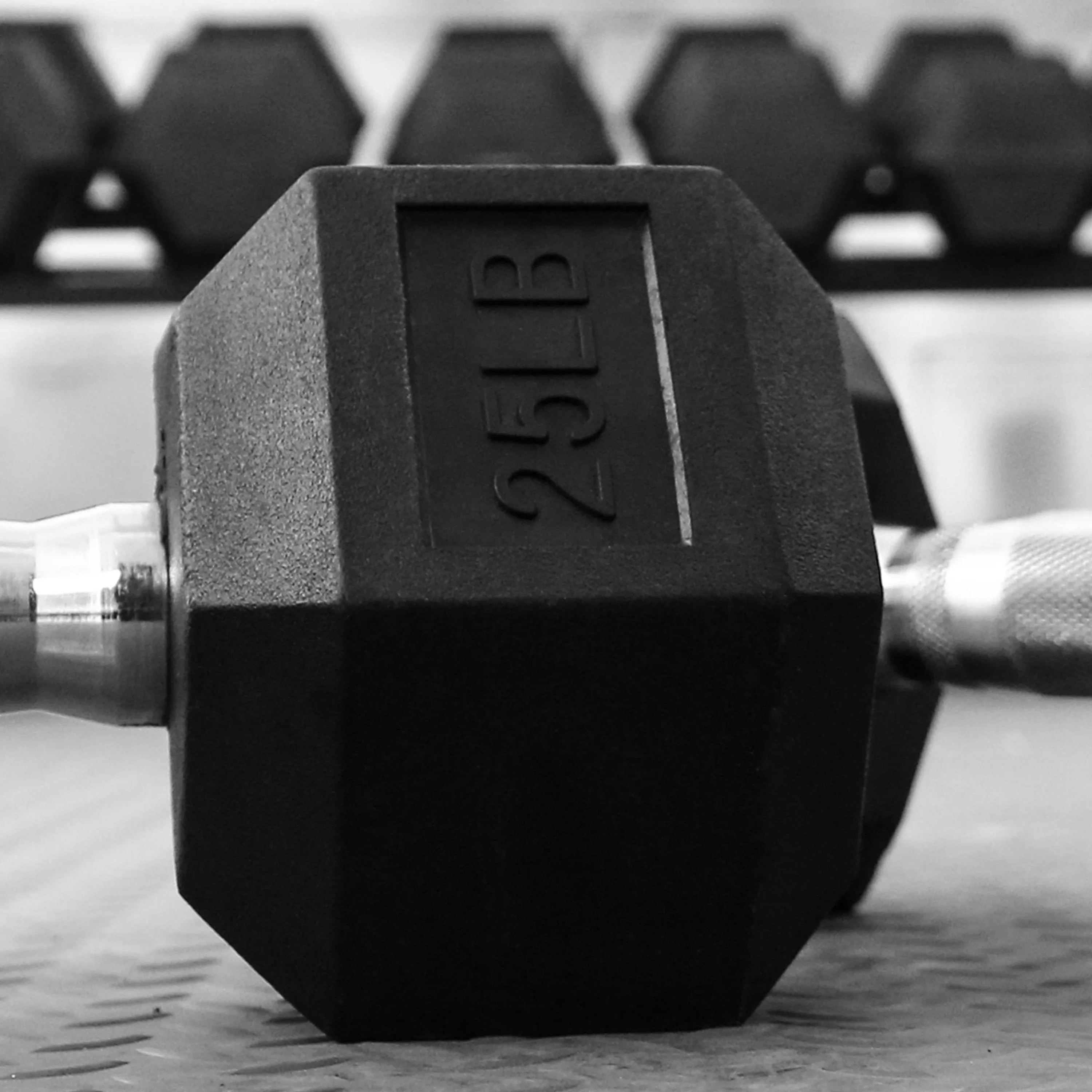 RitFit Rubber Hex Dumbbells Pairs and Sets