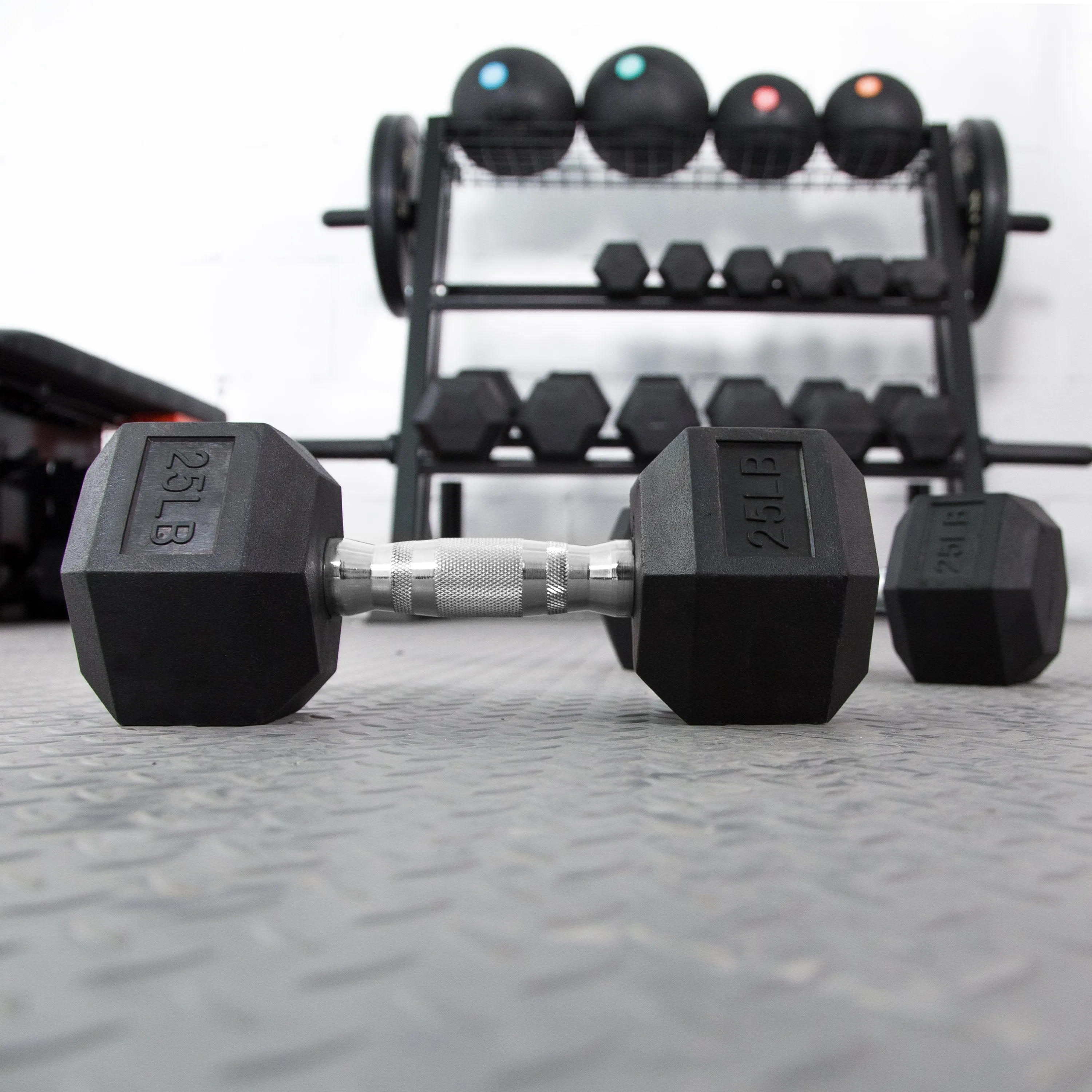 RitFit Rubber Hex Dumbbells Pairs and Sets