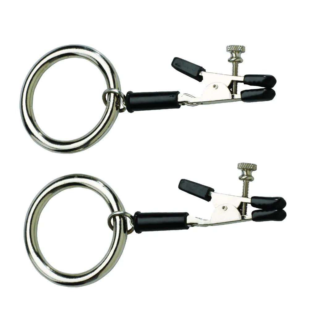 Spartacus Adjustable Alligator Tip Nipple Clamp Bully Rings