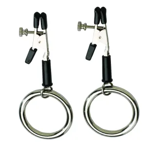 Spartacus Adjustable Alligator Tip Nipple Clamp Bully Rings