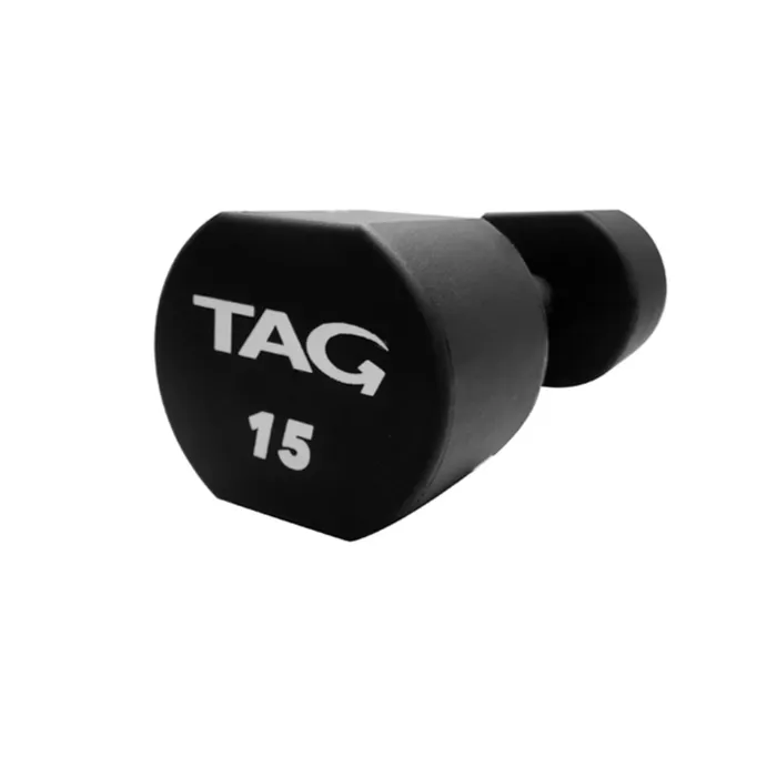 TAG MICRO POLY-URETHANE DUMBBELLS w/Contoured Handles - sold as set of 2.5-25 ONLY