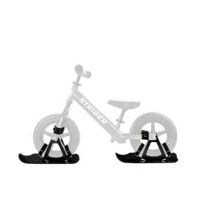 valiant 12 Snow Skis for Toddlers 18 Months - 5 Years, Optional Accessory for 12 Balance Bike, Black