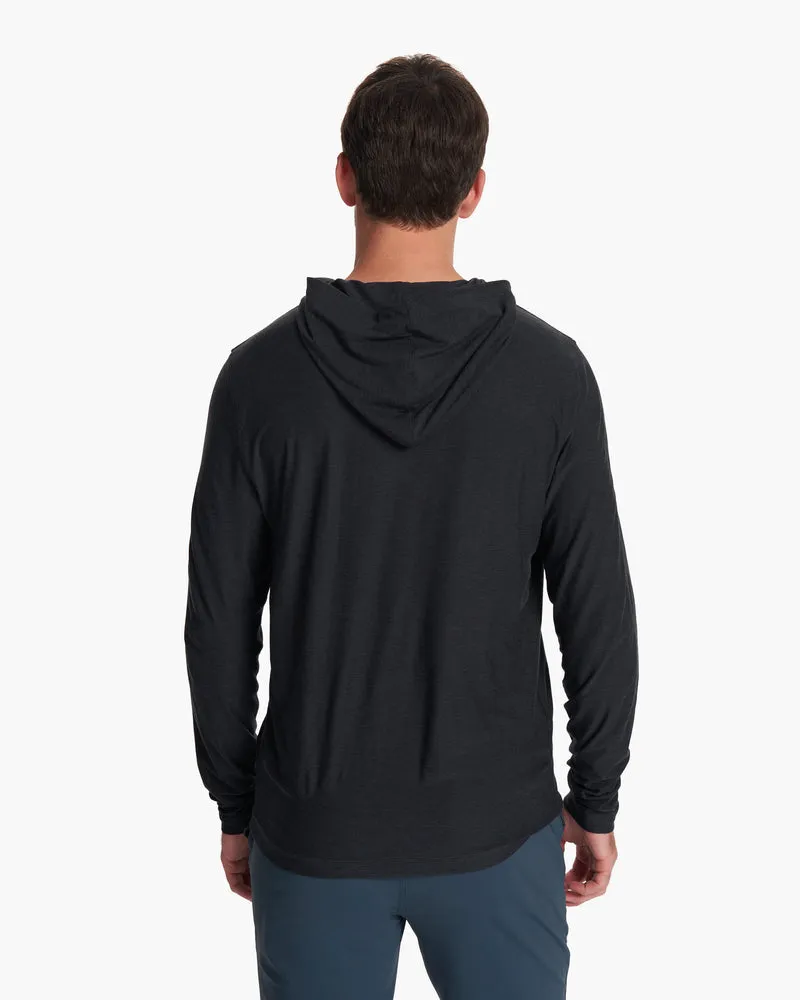 VUORI Strato Tech Hoodie - BLACK HEATHER