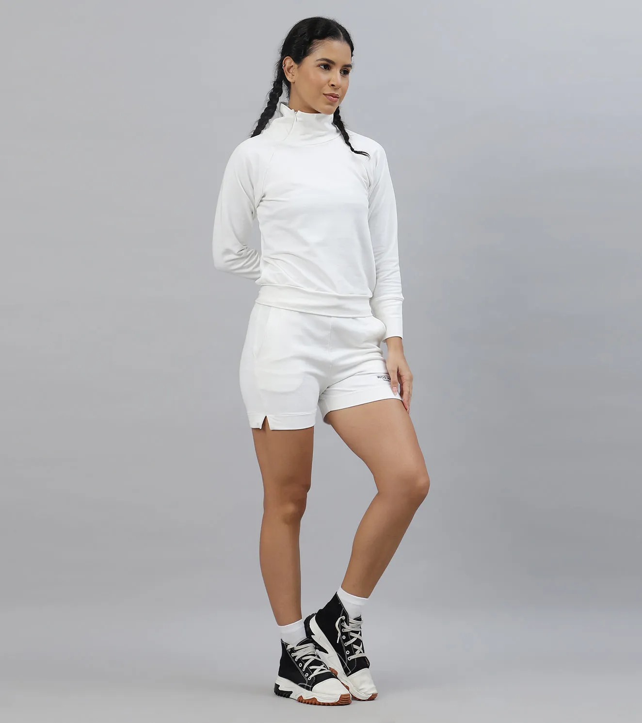 Women's Luxe High-Neck Pullover coord set