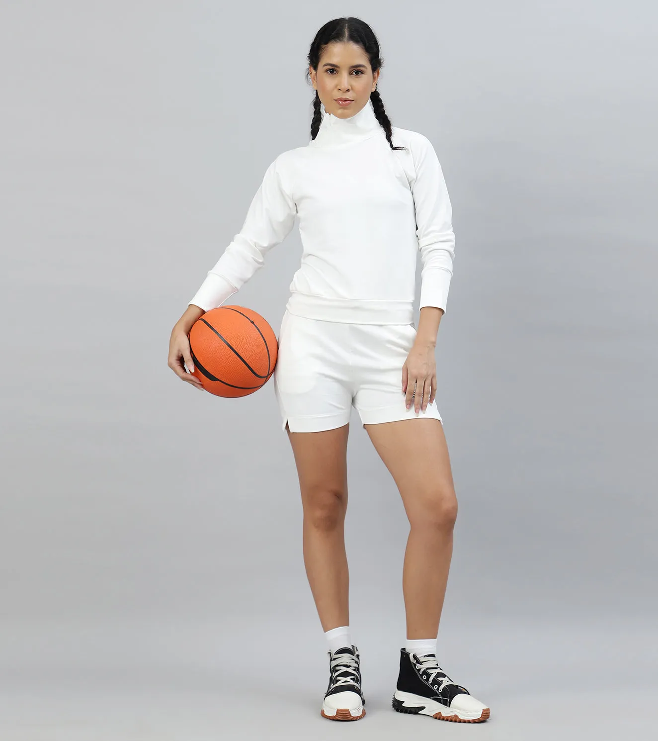 Women's Luxe High-Neck Pullover coord set