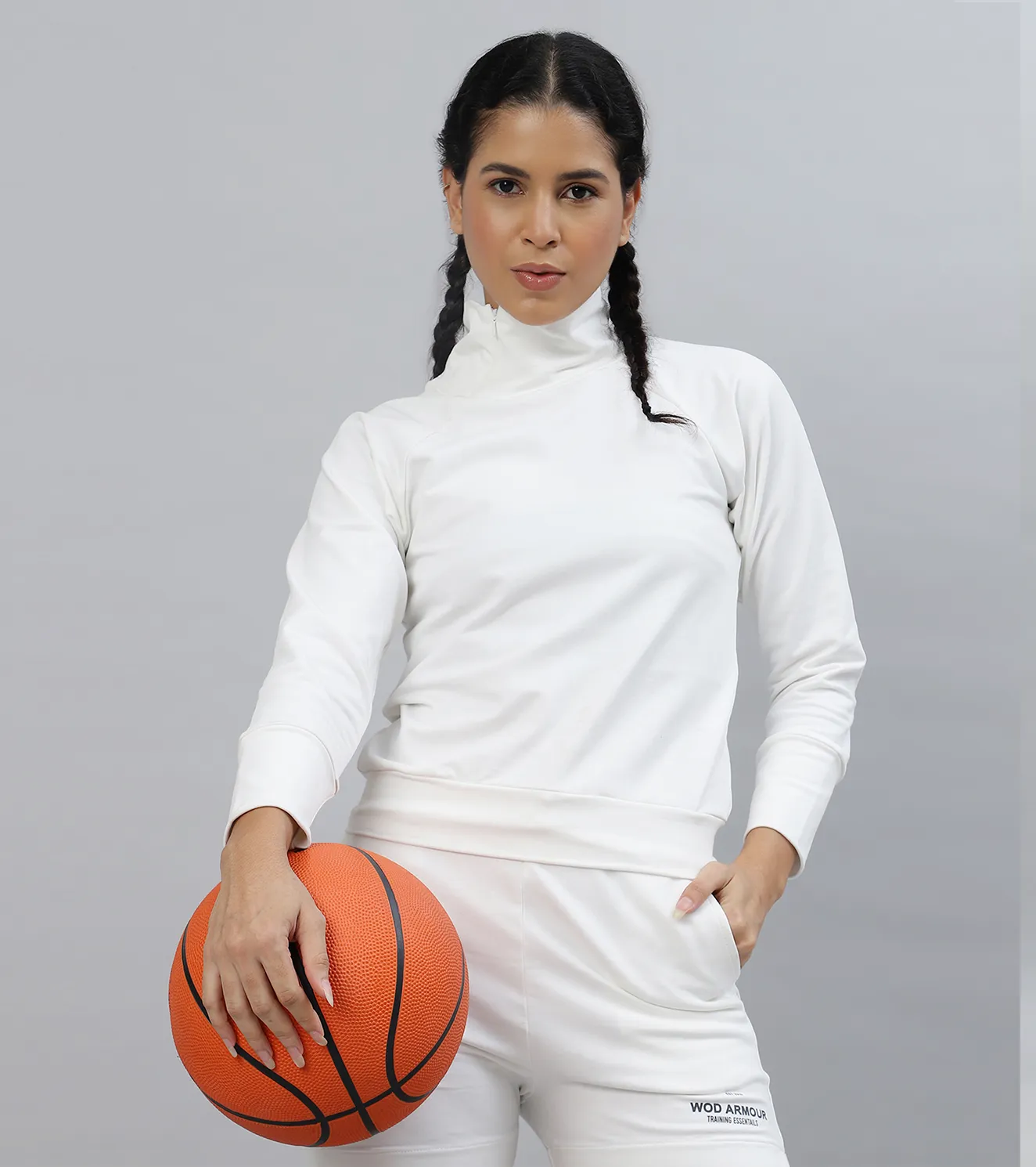 Women's Luxe High-Neck Pullover coord set