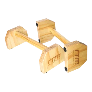 Wooden Parallette Bars Push Up & Dip Workouts